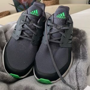 Adidas Gray & Lime Sneakers